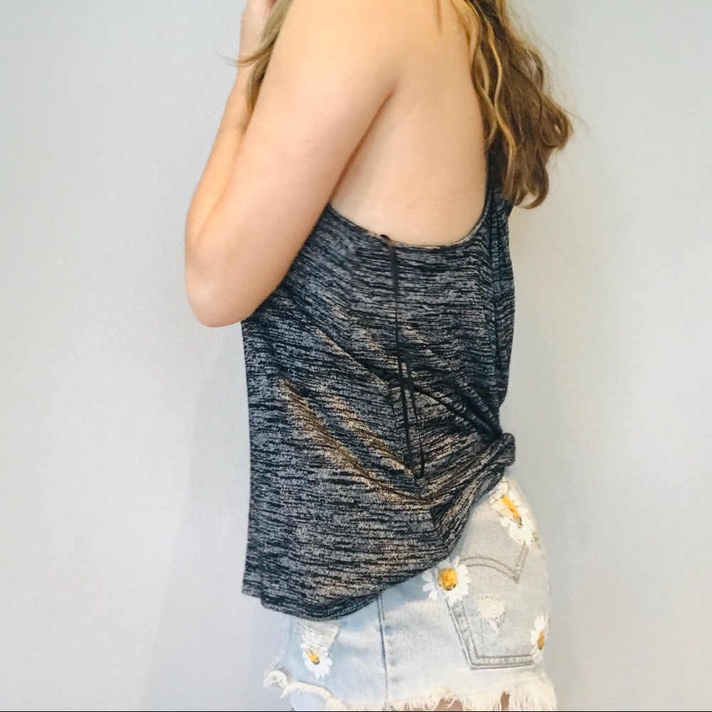 Rag & Bone Gray heather back tank top - Picture 4 of 7